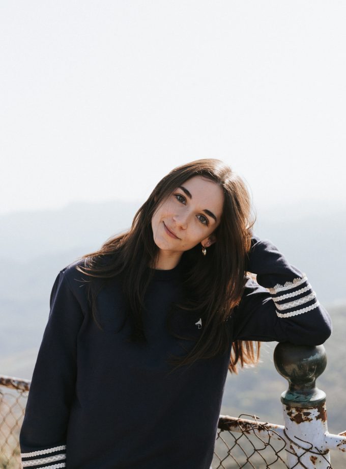 Navy Etnic Sweatshirt