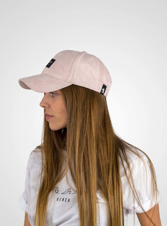 Pink Suede Cap