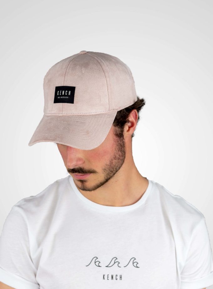 Pink Suede Cap
