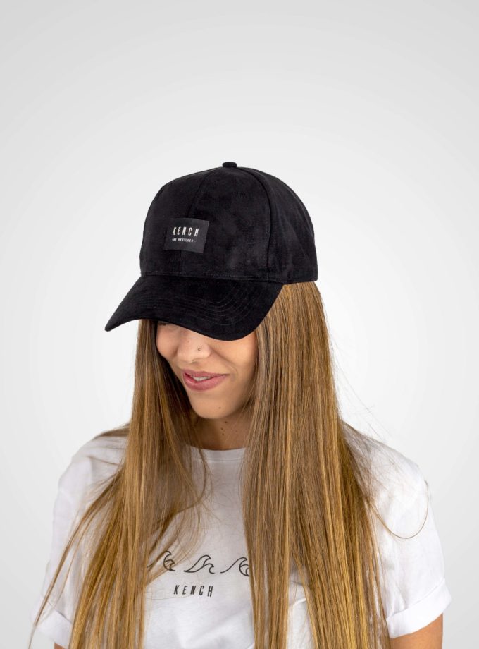 Black Suede Cap