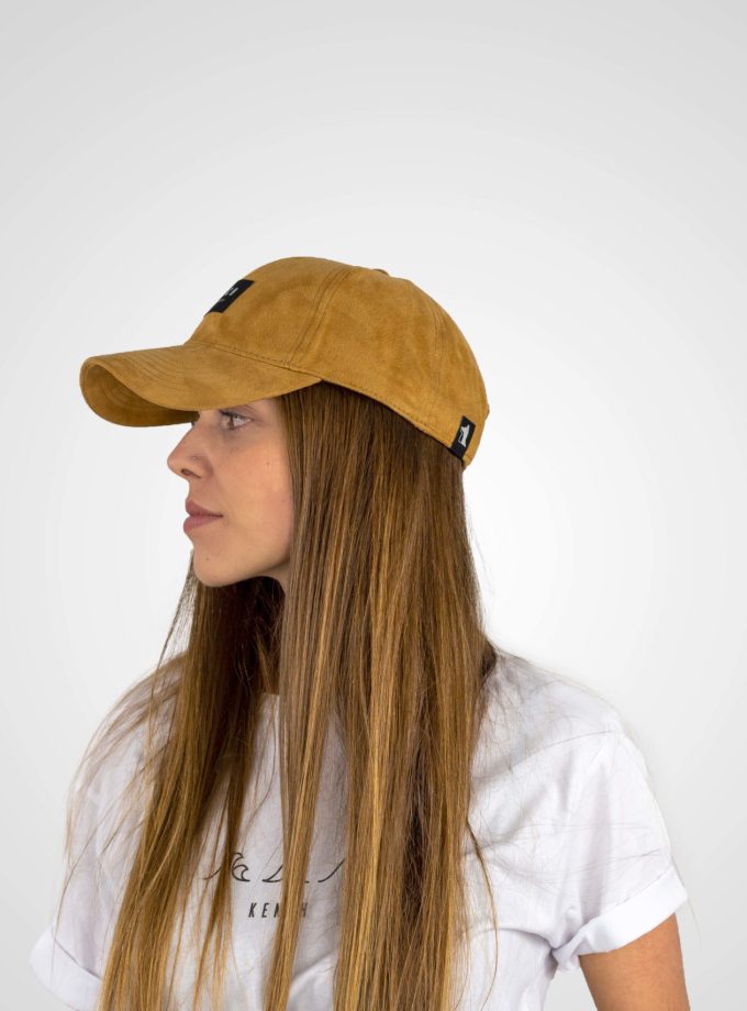 Camel Suede Cap