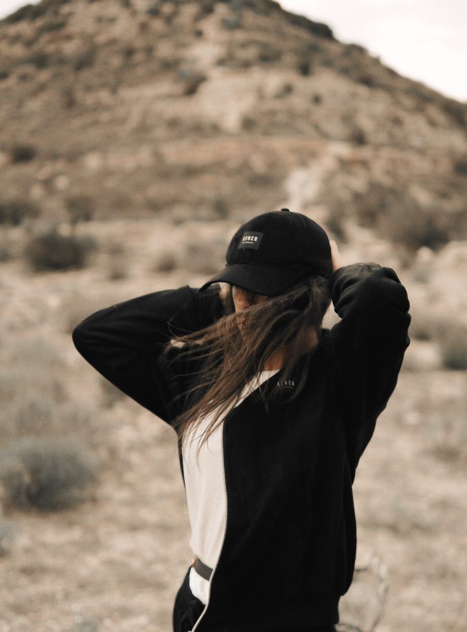 Black Suede Cap