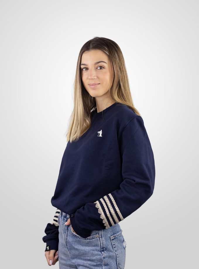 Navy Etnic Sweatshirt