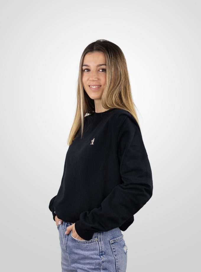 Black Basic Sweatshirt