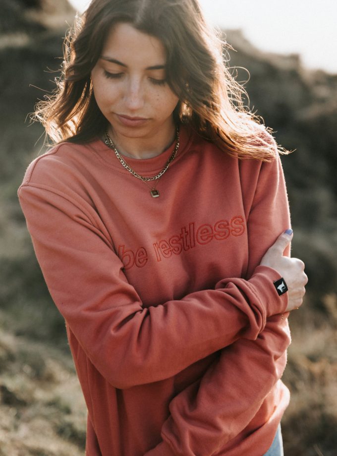 Coral Be Restless Sweatshirt