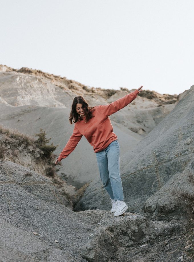 Coral Be Restless Sweatshirt