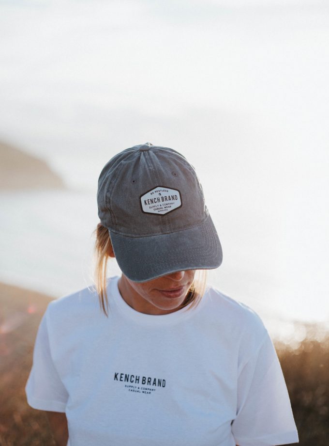 Washed Gray Patch Cap