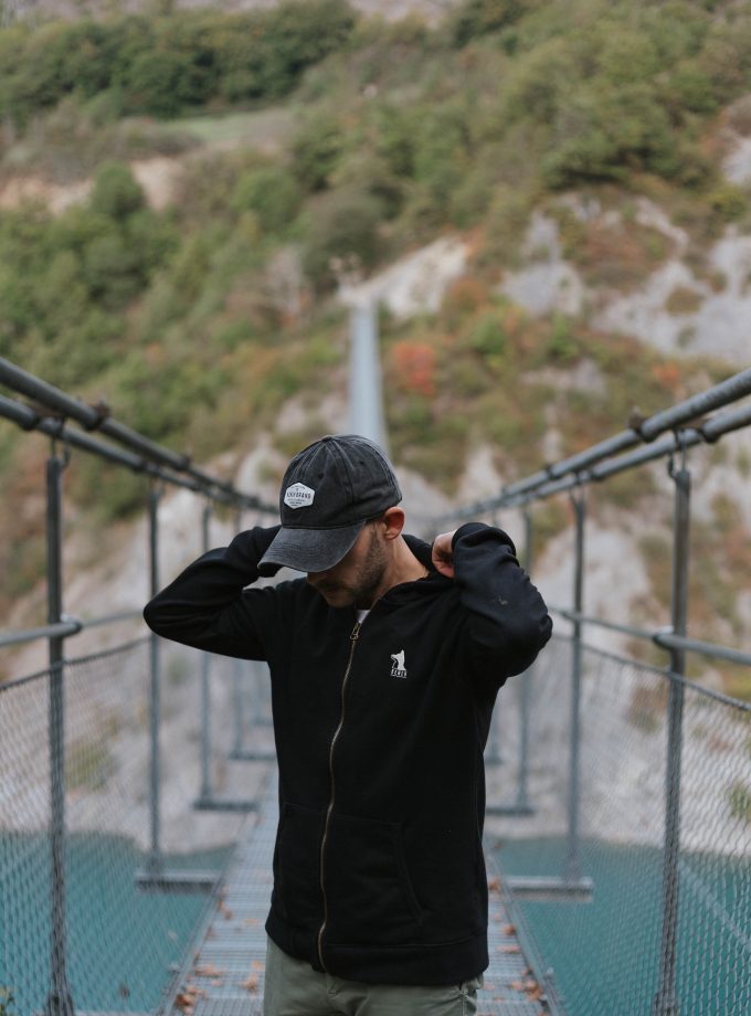 Washed Black Patch Cap