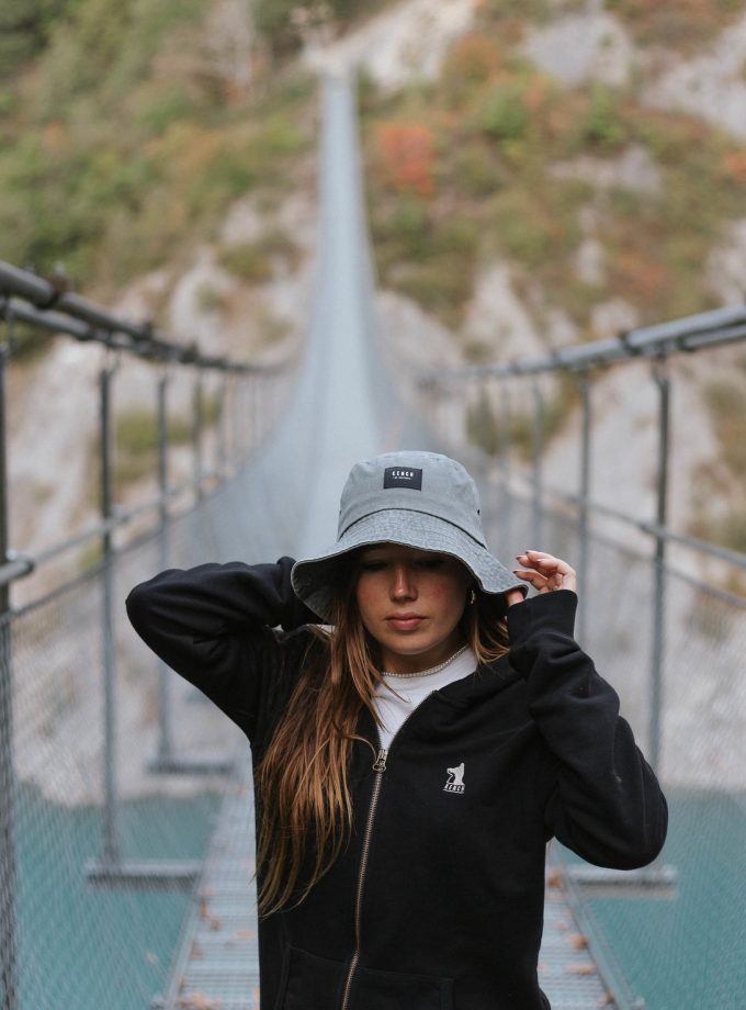 Washed Gray Bucket Hat