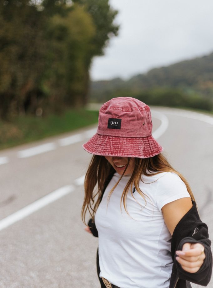 Washed Red Bucket Hat