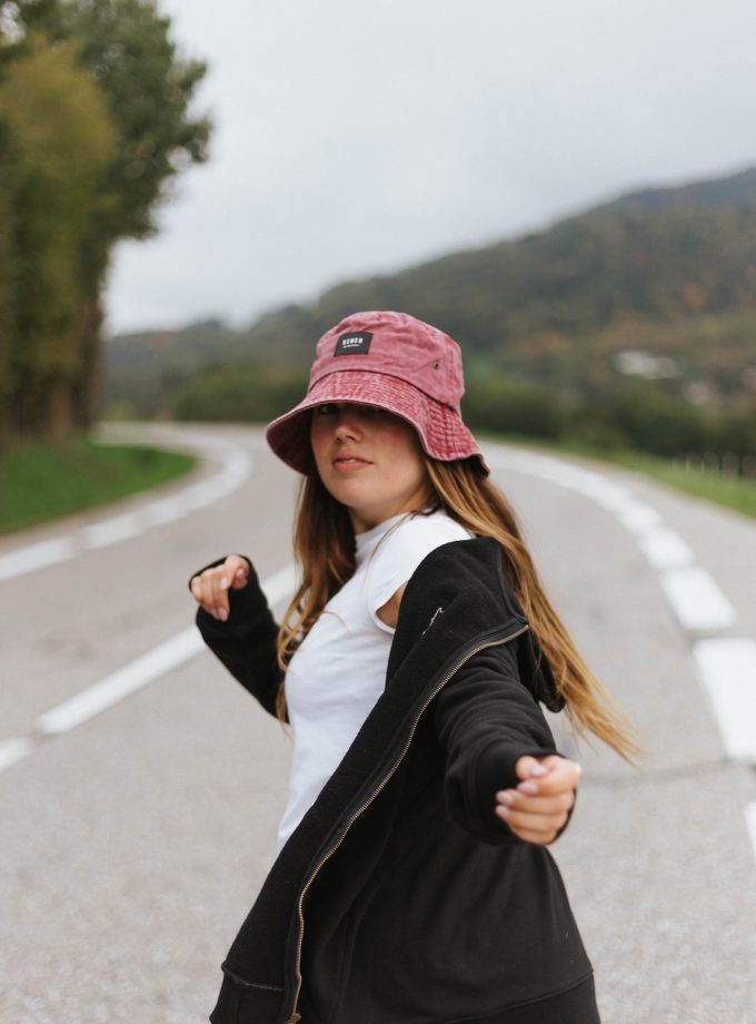 Washed Red Bucket Hat